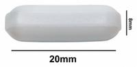 Stirring Bar: Octagon, Alnico, 20 mm Overall Lg, 8 mm Dia, Autoclavable, White (MPN F37120-0020). Key specifications — Color: White; Brand: SP SCIENCEWARE; Product Type: Stirring Bar; Shape: Octagon.
