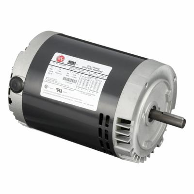 U.S. MOTORS Motor: Rigid Base Mount, Open Drip Proof, 1/4 hp, 208-230/460V AC - C-Face 3-Phase General Purpose AC Motors