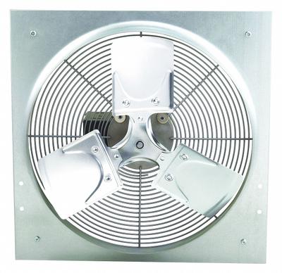 Dayton Exhaust Fan: Direct Drive, 18 in Blade, 1/3 hp, 3,085 cfm, 115/230V AC - Standard Direct-Drive Panel Exhaust Fans