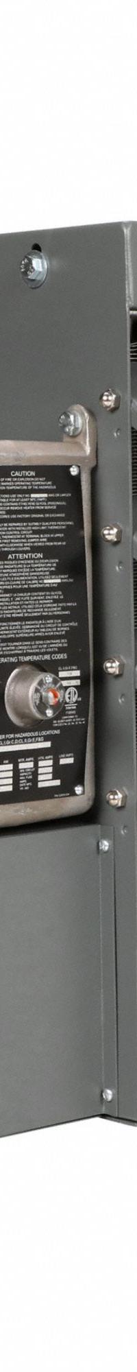 TPI INDUSTRIAL Electric Unit Heater: 5 kW Watt Output, Gray, 480V AC, 3-Phase, 27.6°F Air Temp. Rise (MPN HLA12-480360-5.0-24TD). Key specifications — Voltage, Phase: 480V AC, 3-Phase; Brand: TPI INDUSTRIAL; Housing Color: Gray.