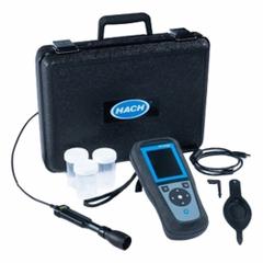 HACH Water Quality Multiparameter: CDC40101 IntelliCAL Conductivity Cell, 1 m Cable (MPN LEV015.53.11401). Key specifications — Test Parameters: Conductivity; Manufacturer Part Number: LEV015.53.11401; Measurement Components Included: CDC40101 IntelliCAL Conductivity Cell, 1 m Cable; Other Accessories Included: LEZ015.99A003A HQ Hand Strap and Kickstand; Reagents and Solutions Included: 2771420 Singlet Single-Use Conductivity Standard Solution, 1413 µS/cm, KCl, 20 mL.