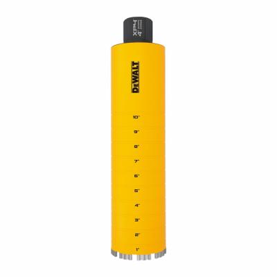 DEWALT Core Bit: 4 in Core Dia, 14 in Max Drilling Dp, 34 in Overall Lg - Diamond-Tipped Core Bits for Wet Coring