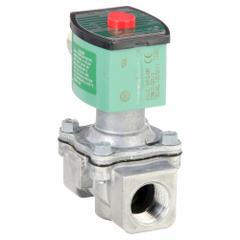 REDHAT Solenoid Valve: 2-Way, Normally Open, 3/4 in Pipe Size, 110V AC/120V AC, High Flow, NBR Seal (MPN 8215G033). Key specifications — Brand: REDHAT; Pipe Size: 3/4 in; Voltage: 110V AC.
