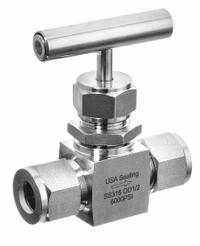 USA INDUSTRIALS Needle Valve: Inline Valve Body, 316 Stainless Steel, Screw-In Bonnet, FNPT x FNPT (MPN ZUSA-VLV-97). Key specifications — For Media: Water; Standards: API 598; Brand: USA INDUSTRIALS; Valve Series: N/A - Not Rated; Connection Gender - Side 2: Female; Connection Gender - Side 1: Female; Connection Type - Side 1: NPT; Connection Type - Side 2: NPT.