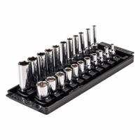 TEKTON Socket Set: 1/4 in Drive, 22 Piece, 6-Point, SAE, 5/32 in to 9/16 in (MPN SHD90210). Key specifications — attr1224269: 1/4 in; attr1204685: Not Tether Capable; attr1227399: 6-Point Standard and Deep Socket Set; attr1204650: 5/32 in to 9/16 in; attr1204673: Socket Bits Not Included; attr1204688: TEKTON; attr1224230: Friction; attr1224354: No Thin Wall.