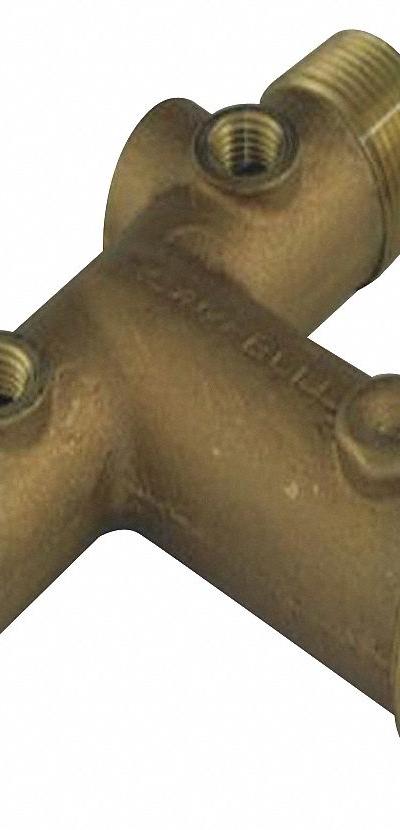 CAMPBELL Well Water Tank Fitting: Brass - Tank Tee Cross Fittings