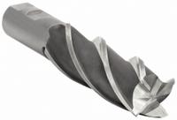 CLEVELAND Square End Mill: High Speed Steel, 4 Flute, 1-1/8" Mill Dia, 4" LOC, 6-1/2" OAL (MPN C33378)