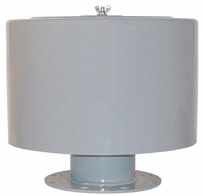 SOLBERG Filter Silencer: 6 in Flange Inlet Size, 1,100 cfm, 15 in Overall Ht - Air Compressor Intake Filters & Silencers
