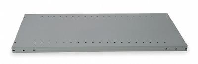 HALLOWELL Shelf: 36 in Overall Wd, 18 in Overall Dp, Solid Shelf, 20 ga, Dark Gray - Solid Steel Shelves for Standard Metal Shelving