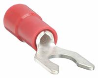 GRAINGER Fork Terminals: Red, Vinyl, #8 Stud Size, 22 AWG – 16 AWG Wire Range, Locking Fork, 600 V (MPN 5WHD5). Key specifications — Barrel Style: Funnel Entry; Manufacturer Part Number: 5WHD5; Brand: GRAINGER.