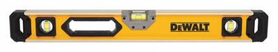 DEWALT Box Level: Level & Plumb, Box, 1, Plain, 24 in Overall Lg, Top & Side Read - Magnetic Box Levels