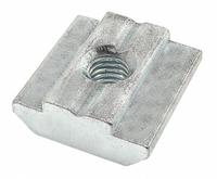 Slide In T-Nut: M5 Size, 6 mm Thread Lg, 15 Series/30 Series/40 Series, Zinc-Plated, Steel (MPN 13023). Key specifications — Fastener Type: T-Nut; Material: Steel; Finish: Zinc-Plated; T-Slot Fastener Type: T-Nut; Compatible Series: 80/20 15 Series, 80/20 30 Series, 80/20 40 Series; System of Measurement: Metric; Brand: 80/20; Mounting Type: Slide-In.