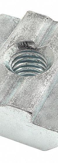 Slide In T-Nut: M5 Size, 6 mm Thread Lg, 15 Series/30 Series/40 Series, Zinc-Plated, Steel (MPN 13023). Key specifications — Fastener Type: T-Nut; Material: Steel; Finish: Zinc-Plated; T-Slot Fastener Type: T-Nut; Compatible Series: 80/20 15 Series, 80/20 30 Series, 80/20 40 Series; System of Measurement: Metric; Brand: 80/20; Mounting Type: Slide-In.