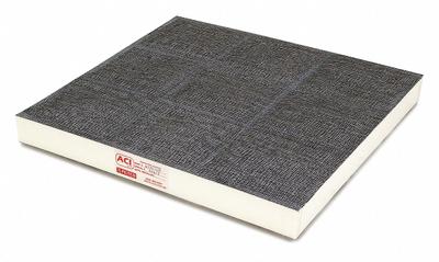 AIR SCIENCE Filter: Carbon, Acids, 1 3/4 in Overall Ht, 18 in Overall Wd, 18 in Overall Dp - Fume Hood Filters