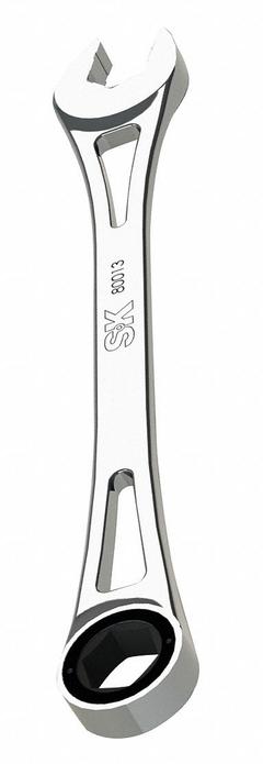 SK PROFESSIONAL TOOLS Combination Wrench: Alloy Steel, Chrome, 19 mm Head Size, 11 in Overall Lg (MPN 80013). Key specifications — attr309600: 19 mm; attr309611: Chrome; attr309610: Alloy Steel; attr309604: No; attr309612: No; attr309613: No; attr309615: No; attr324932: SK PROFESSIONAL TOOLS.