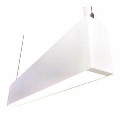 ALBEO LED Suspended Fixture: 1,000 lm, 3500K, 33 W, 4 ft, 2 1/2 in Wd, Suspended Mount, 120/277V AC (MPN LALS24A0BW10MM10T35VQCMWHTE). Key specifications — Brand: ALBEO; Voltage: 120/277V AC; Color Temperature: 3500K; Nominal Length: 4 ft.