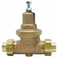 APOLLO Water Pressure Reducing Valve: NPT x NPT, 1 1/2 in Pipe Size, Bronze, 25 psig to 75 psig (MPN 36LF40701). Key specifications — Brand: APOLLO; Low-Lead Compliance: Low-Lead Compliant.