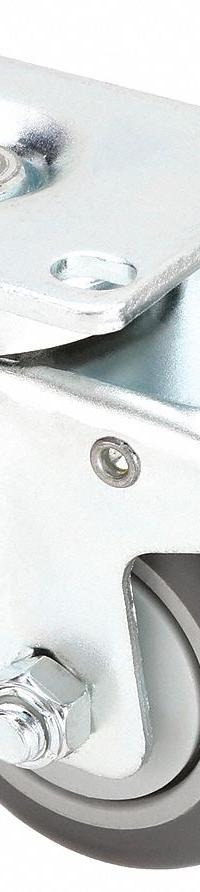 APPROVED VENDOR Plate Caster: Swivel, Total Lock, Rubber, 3 in Wheel Dia, 1 1/4 in Wheel Wd, Ball (MPN 2G035). Key specifications — Wheel Bearing Type: Ball; Wheel/Tread Color: Gray; Brand: APPROVED VENDOR; Caster Type: Swivel with Total Lock.