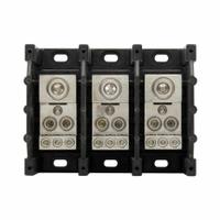 BUSSMANN Power Distribution Block: Open, Lug, Lug, 6 AWG – 350 kcmil For Line Side Wire Sizes (MPN 16332-3). Key specifications — attr1361688: Surface; attr1308686: BUSSMANN; attr1361672: Copper.