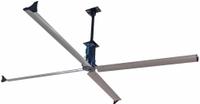 SKYBLADE Ceiling Fan: 24 ft Blade Dia, Variable Speeds, 230V AC, Three Phase, Black, STEP Series (MPN STEP-2473-623-3). Key specifications — Voltage: 230V AC; Light Kit: No; Series: STEP Series; Number of Speeds: Variable; Phase: Three; Current: 4.5 A; Brand: SKYBLADE.