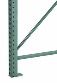 STEEL KING Upright Frame: Teardrop, 16 ft Overall Ht, 42 in x 3 in, Green, Steel (MPN RTFBG042192F01VG). Key specifications — Color: Green; Brand: STEEL KING.