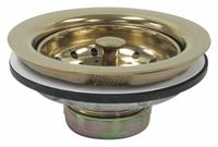 PERFECT PUTTY Strainer: Stainless Steel, Brass, 2 1/2 in Overall Ht, 4 1/2 in Overall Dia, Threaded (MPN 59-3106). Key specifications — Product Type: Sink Drain; Brand: PERFECT PUTTY; Finish: Brass; Material: Stainless Steel; Includes: Locknut.