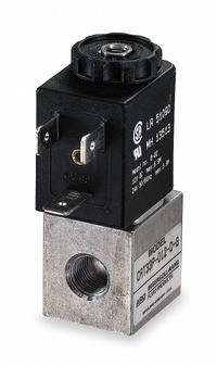 ARO Solenoid Air Control Valve: CAT, Three-Way / Two-Position, 24V DC, 1/8 in Female NPT (MPN CAT33P-024-L). Key specifications — attr1092969: Non-Locking; attr1086920: CAT33P-024-L; attr1092977: Spring Return.