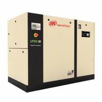 INGERSOLL RAND Rotary Screw Air Compressor: 30 hp, 107 cfm, 230V AC, Three Phase (MPN UP6S-30-150). Key specifications — attr48606: Three; attr48593: 230V AC; attr48578: INGERSOLL RAND; attr110305: Included.