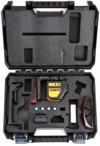 DEWALT Cross Line Laser: 2 Lines and 0 Dots, Red Beam, 0 Planes, ±0.125 in Accuracy, Included (MPN DW088LR). Key specifications — attr935979: Li-Ion; attr934757: DEWALT; attr936112: ±0.125 in; attr936114: Electronic Self-Leveling; attr935981: Target.