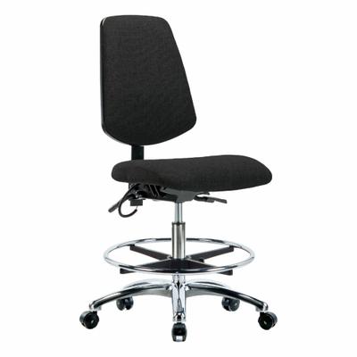 APPROVED VENDOR Task Chair: Fabric, Armless, Ht Range 21 1/2 in to 29 in, 18 1/2 in Seat Wd - Fabric ESD Chairs