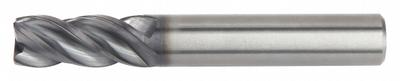 WIDIA HANITA Corner Chamfer End Mill: Carbide, AlTiN Coated, 4 Flute, 5 mm Mill Dia - Fast-Cutting Carbide Corner-Chamfer End Mills for Steel & Cast Iron