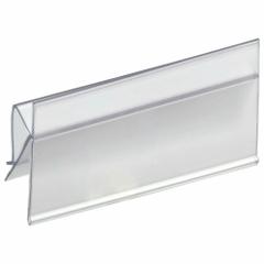 AIGNER INDEX Label Holder: 4 in x 2 in, Clear, Slide-In, 25 Label Holders, Snap-On, Plastic, 25 PK (MPN BC-24). Key specifications — Color: Clear; Label Attachment Type: Slide-In; Finish: Smooth; Mounting Type: Snap-On; Material: Plastic; Brand: AIGNER INDEX.