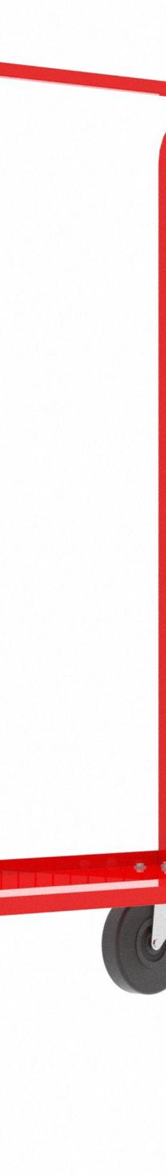 VALLEY CRAFT Cage Cart: 2,000 lb, Overall Dim. 57 in L x 30 in W x 68 in H, Rubber, Red (MPN F89254VCRD). Key specifications — Caster/Wheel Configuration: (2) Swivel; Color: Red; Brand: VALLEY CRAFT.