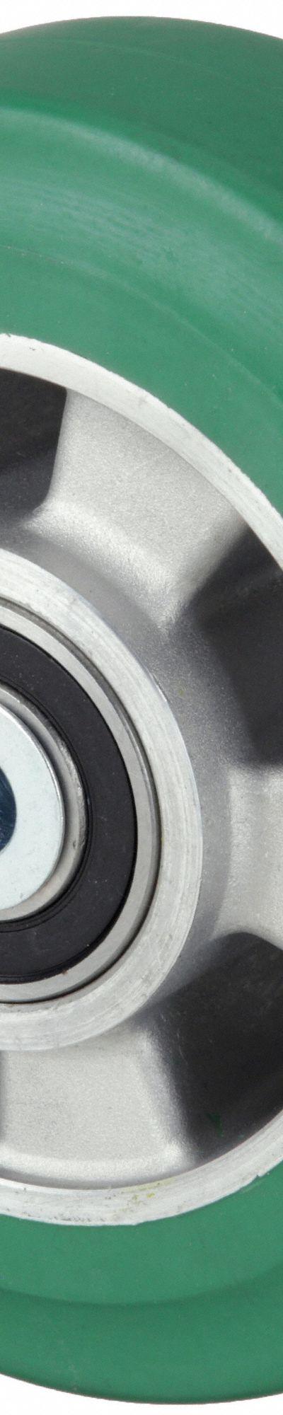 APPROVED VENDOR Caster Wheel: 6 in Wheel Dia - Nonmarking Rubber Tread on Aluminum Core Wheels