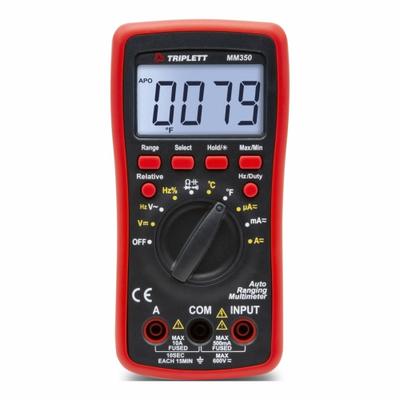 TRIPLETT Digital Multimeter: TRMS, CAT III 600V, 600 V Max AC Volt Measurement - Standard Feature Multimeters