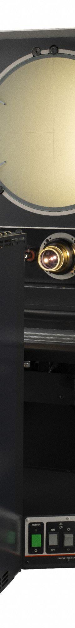 MITUTOYO Optical Comparator: Horizontal, Erect Image, 17.7 in x 5.7 in Table Size, 10X (MPN 172-868-11A-QM-OPT). Key specifications — attr1183445: Erect Image; attr1183446: 17.7 in x 5.7 in; attr1183447: 10X; attr1183448: 14 in; attr1183450: 10 in; attr1183451: 6 in; attr1183467: MITUTOYO.