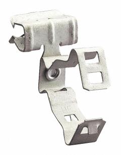 Beam Clip with Conduit & Pipe Hanger, Hammer-On: 1 in Trade Size, 25 lb Load Capacity, Gray (MPN 16M24SM). Key specifications — For Minimum Cable OD: 1.181 in; For Maximum Cable OD: 1.378 in; Compatible Conduit Trade Size: 1 in; Compatible Conduit Type: EMT; Beam Flange Thickness: 1/8 in to 1/4 in; Material: Steel; Finish: Corrosion Resistant Coated; Color: Gray.