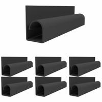 ELECTRIDUCT Raceway: Black, 16 in Lg, 7/8 in Wd, 1 3/4 in Ht, Adhesive Mounting (MPN SR-ED-H-SM-16-6PK-BK). Key specifications — Color: Black; Brand: ELECTRIDUCT; Mounting Style: Adhesive.