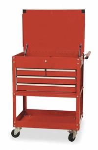WESTWARD Tool Utility Cart: Red / Red Drawer, 30 in Wd, 20 in Dp, 38 in Ht, Hinge, Keyed, 4 Drawers (MPN 2CZY5). Key specifications — attr1116772: WESTWARD; attr1116768: Keyed.
