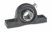 DAYTON Pillow Block Bearing: 5/8 in Bore, Cast Iron, Set Screws, 1 5/16 in Shaft Ht, 5 in Overall Lg (MPN 3FDA3). Key specifications — Brand: DAYTON; Mounting Bolt Size: 3/8 in; System of Measurement: Inch.