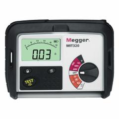 MEGGER Tester: 10 ohm to 999 megaohm, CAT III 600V, IP54, Digital, USB, Test Volt 250V DC/500V DC (MPN MIT320). Key specifications — IP Rating: IP54; Test Voltage: 250V DC; Brand: MEGGER.