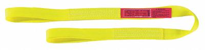 LIFT-ALL Web Sling: Type 3, Nylon, 14 ft Sling Lg, 8 1/2 in Eye Lg - Light-Use Nylon Flat-Eye Web Slings