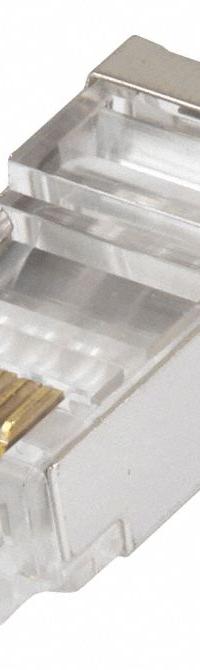 MONOPRICE Modular Plug: Modular Plug RJ45, Stranded, 6 Cable Category, 100pk Pack Size, 100 (MPN 7301). Key specifications — Brand: MONOPRICE; Color: Clear; Compatible Number of Fibers: Simplex; Compatible Wire Solid/Stranded: Stranded; _Pack Size: 100pk.