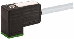 MURRELEKTRONIK Cordset: DIN Form C Female Right Angle x Bare Wire, 10 m Cable Lg, PVC, Gray, 3 Pins (MPN 7000-80041-2161000). Key specifications — Wire Size: 18 AWG; Brand: MURRELEKTRONIK; Cable Jacket Color: Gray; IP Rating: IP67.