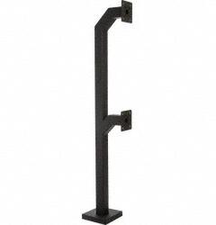 PEDESTAL PRO Dual Head Gooseneck Pedestal: 88 in Overall Ht, Black, Pedestal, 12 in x 12 in, Black (MPN 84-DSP-4-12-12). Key specifications — attr193630: PEDESTAL PRO; attr982335: Carriage Bolt Hardware; attr982316: Black; attr982338: Access Control Devices; attr982348: Powder Coated; attr982331: Carbon Steel; attr1022512: Pedestal.