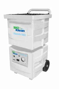 Air Scrubber: Polyethylene, Negative Air Pressure/Particulate Filtration, 1,000 cfm Airflow, Fumes (MPN GA1200). Key specifications — Brand: BIOKLEAN; Includes Filter: Air Filter Included.