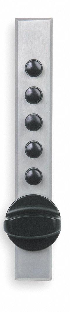 SIMPLEX Cabinet Lock: Satin Chrome, Deadbolt, 5 1/4 in Body Ht, 7/8 in Body Wd, 3/4 in Body Dp (MPN 9662C1026D41). Key specifications — Finish: Satin Chrome; Latch Type: Deadbolt; Brand: SIMPLEX; Manufacturer Part Number: 9662C1026D41.