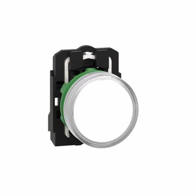 SCHNEIDER Pilot Light: 22 mm Panel Mounting Size, White, LED - LED Pilot-Lights