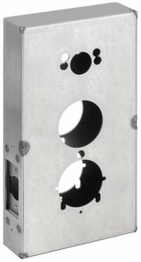 KEEDEX Weldable Gate Box: Weldable Gate Box, Steel, 5 Mounting Holes, Hardware Included, Silver (MPN K-BXSIM). Key specifications — Brand: KEEDEX; Color: Silver; Finish: Unfinished; Hardware Included: Yes; Material: Steel; Product Type: Weldable Gate Box.