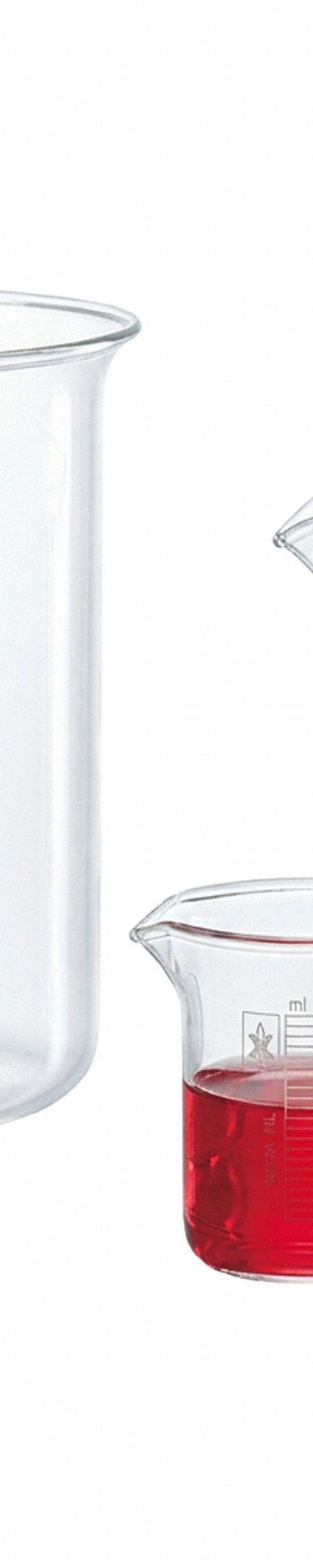APPROVED VENDOR Beaker: Low Form - Low Form Plastic Beakers Without Handles